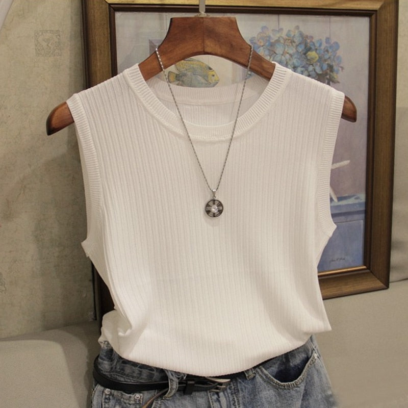 Basic Ribbed Blouse