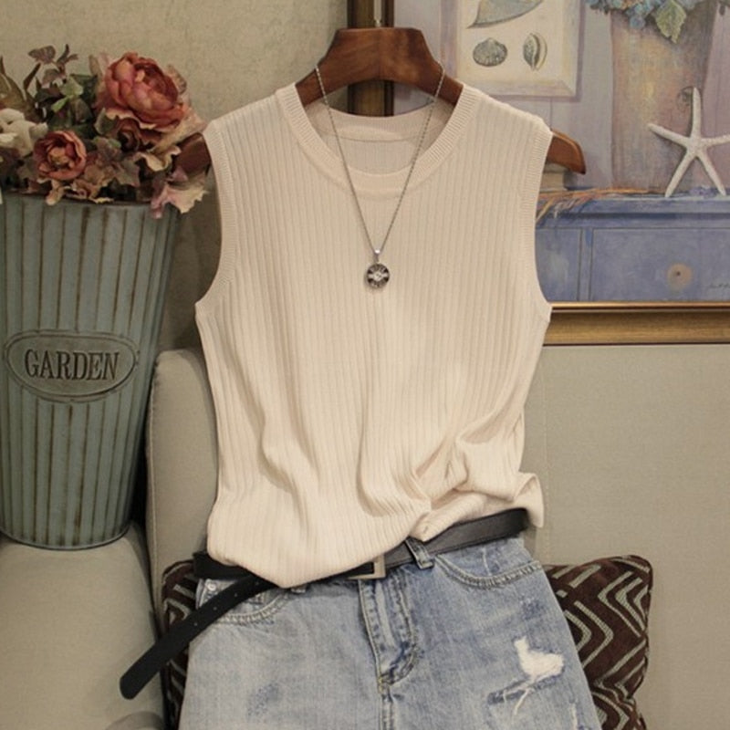 Basic Ribbed Blouse