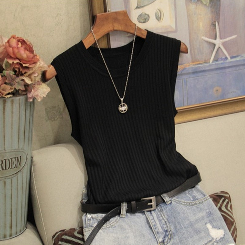 Basic Ribbed Blouse